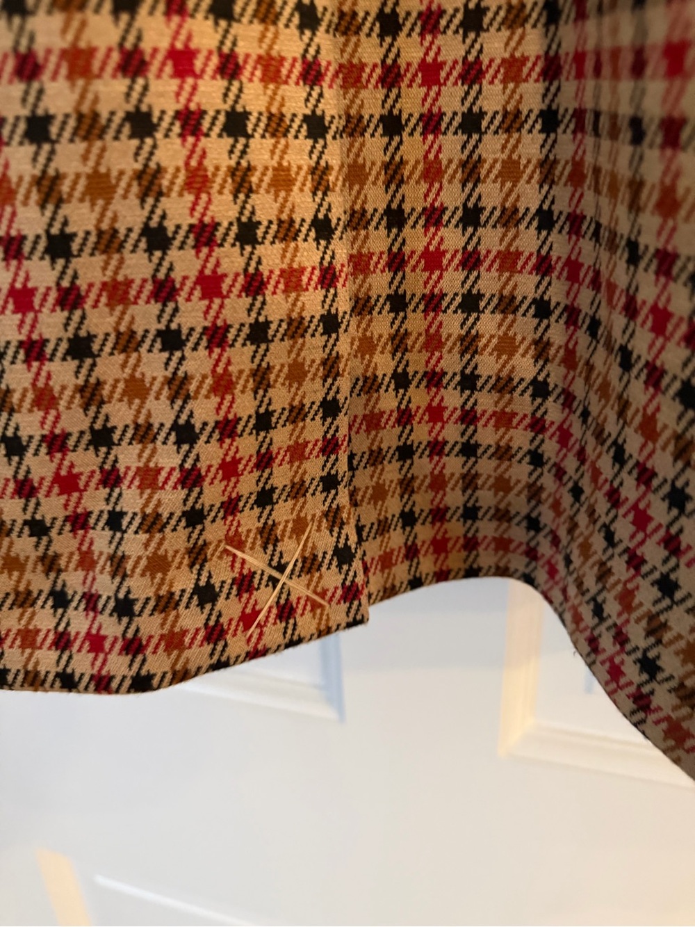 Avec Les Filles ANTHRO Tailored Blazer Jacket in Brown Plaid Size XL NEW NWT - Picture 6 of 8